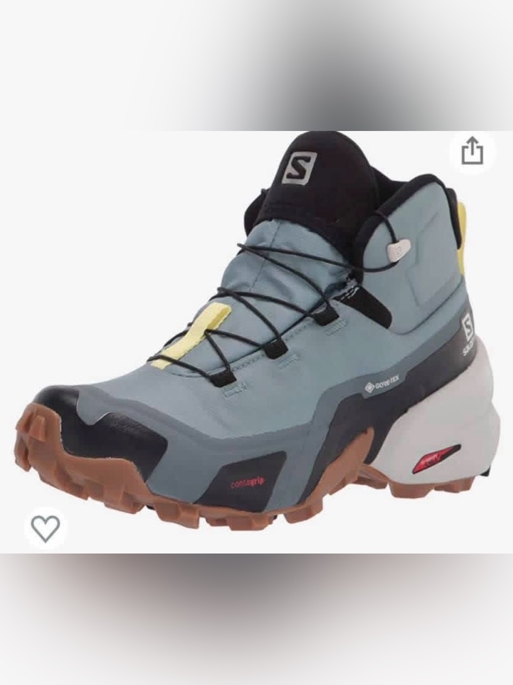 Salomon Mid Hike Boot in Slate Blue, Black & Yellow